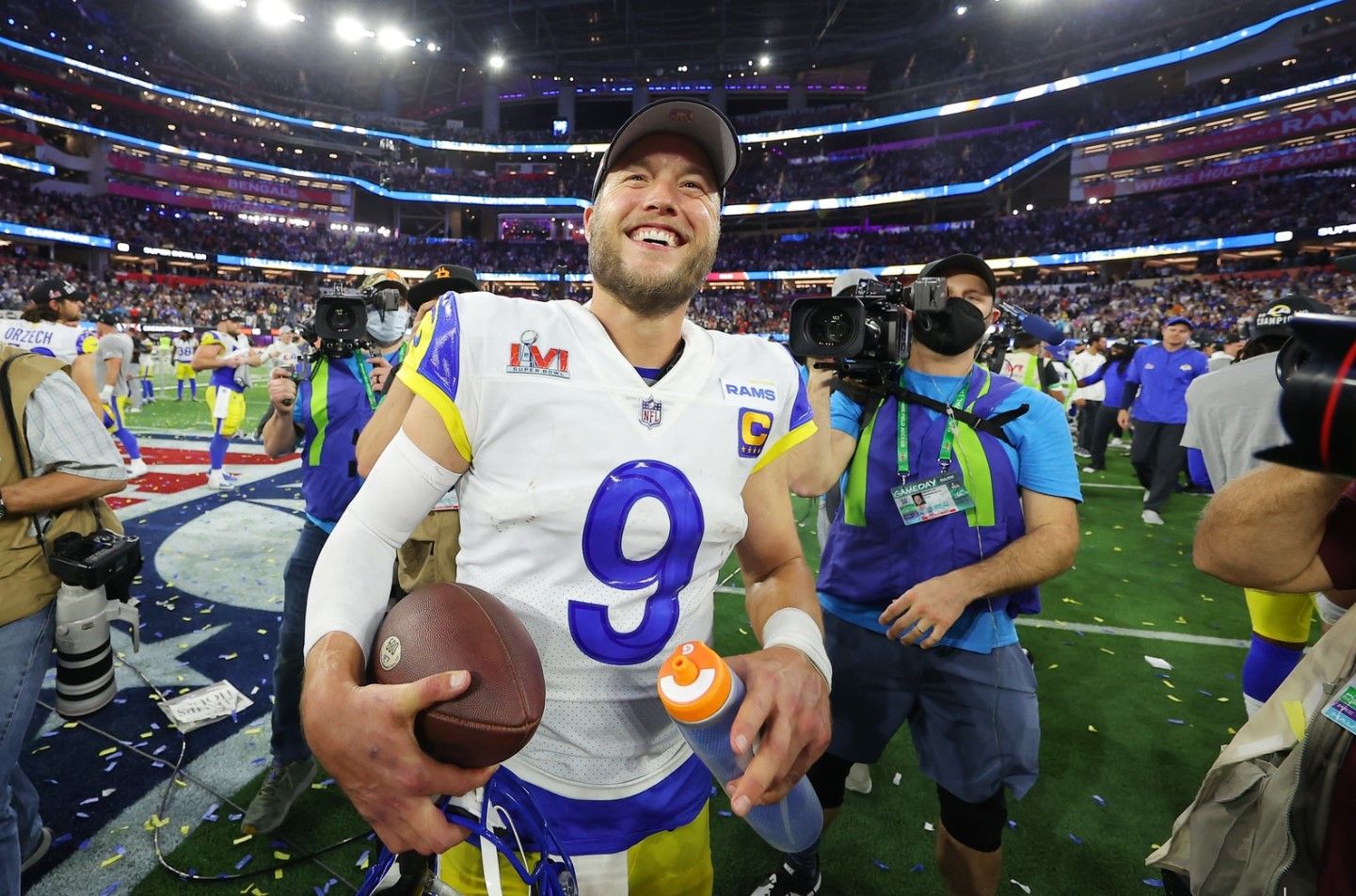 Matthew Stafford and the L.A. Rams win Super Bowl 56 Matthew Stafford and the L.A. Rams win Super Bowl 56