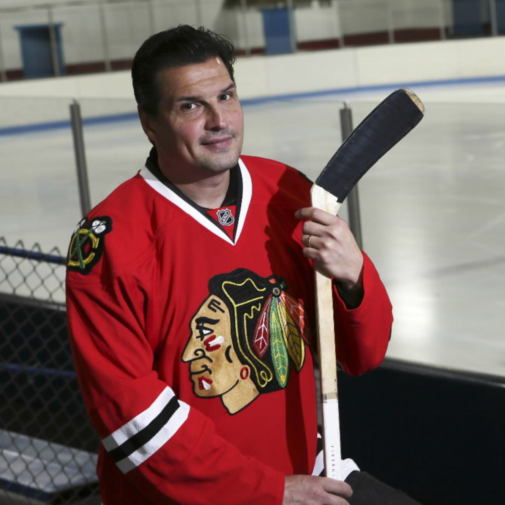 Great to talk to Blackhawks legend Eddie Olczyk 🏒  Great to talk to  Blackhawks legend Eddie Olczyk as he spent time in Indianapolis with his son,  Nick, and the Indy Fuel