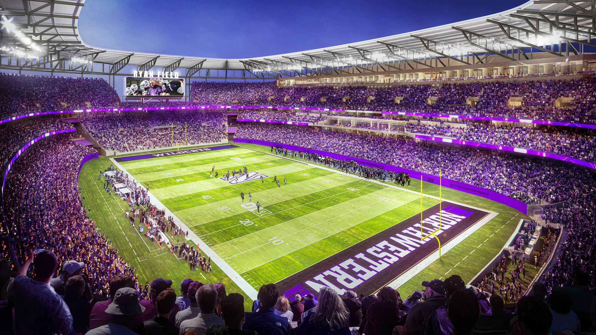 Northwestern Unveils Plans For New Football Stadium
