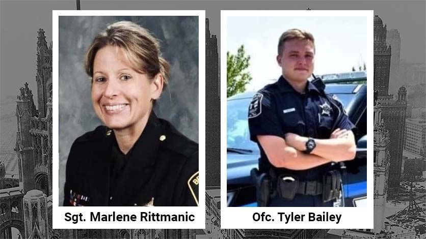 Ofc. Tyler Bailey, partner of Sgt. Marlene Rittmanic, out of ICU