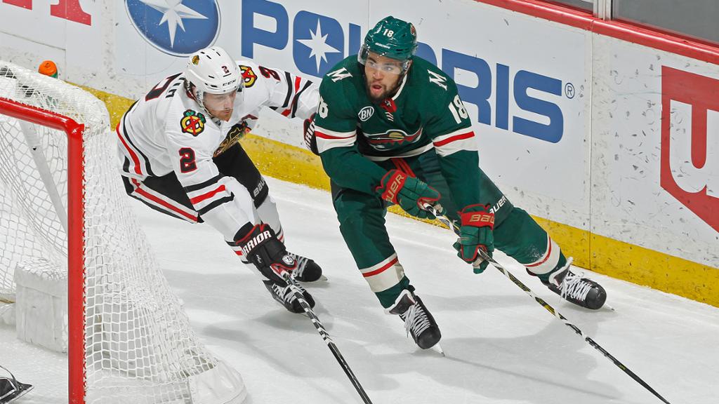 Blackhawks play Wild to OT but fall on back-to-back nights