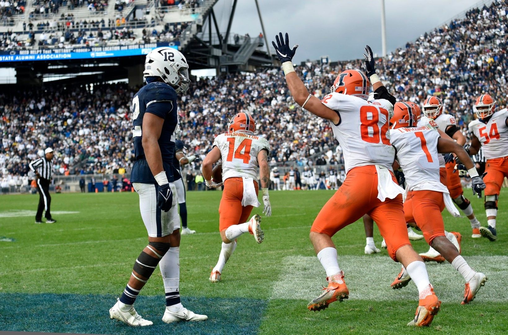 Illinois stuns No. 7 Penn State 20-18 in NCAA's 1st 9OT game