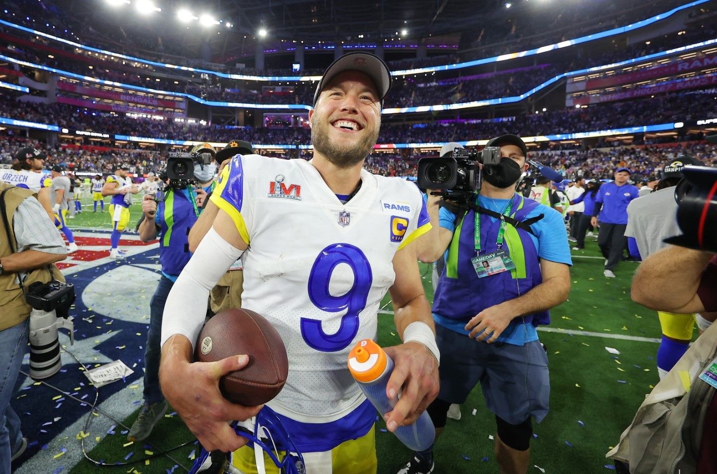 Matthew Stafford and the L.A. Rams win Super Bowl 56