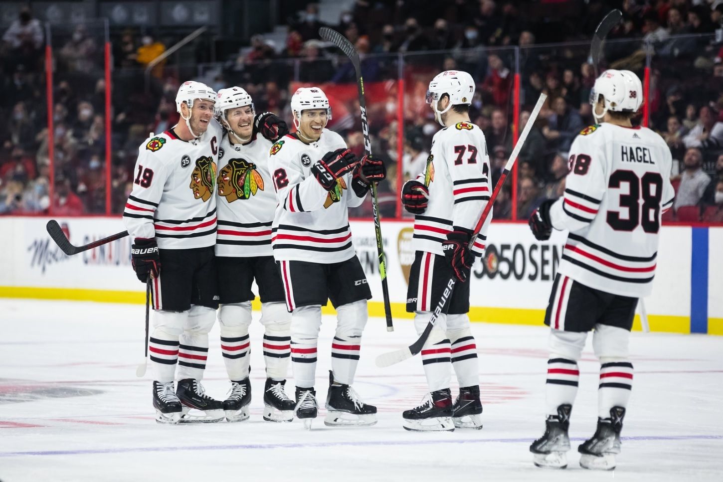 Toews, Jones each score twice, Blackhawks beat Senators 6-3