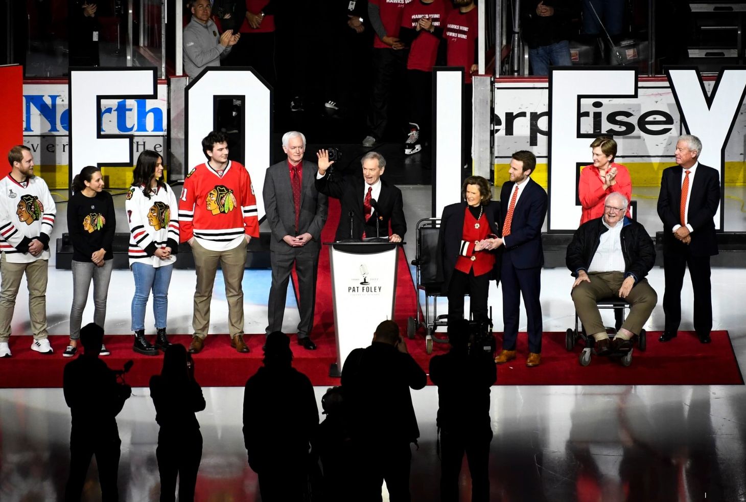 Blackhawks beat Sharks 5-4 in SO to send longtime broadcaster Pat Foley off the air with a win