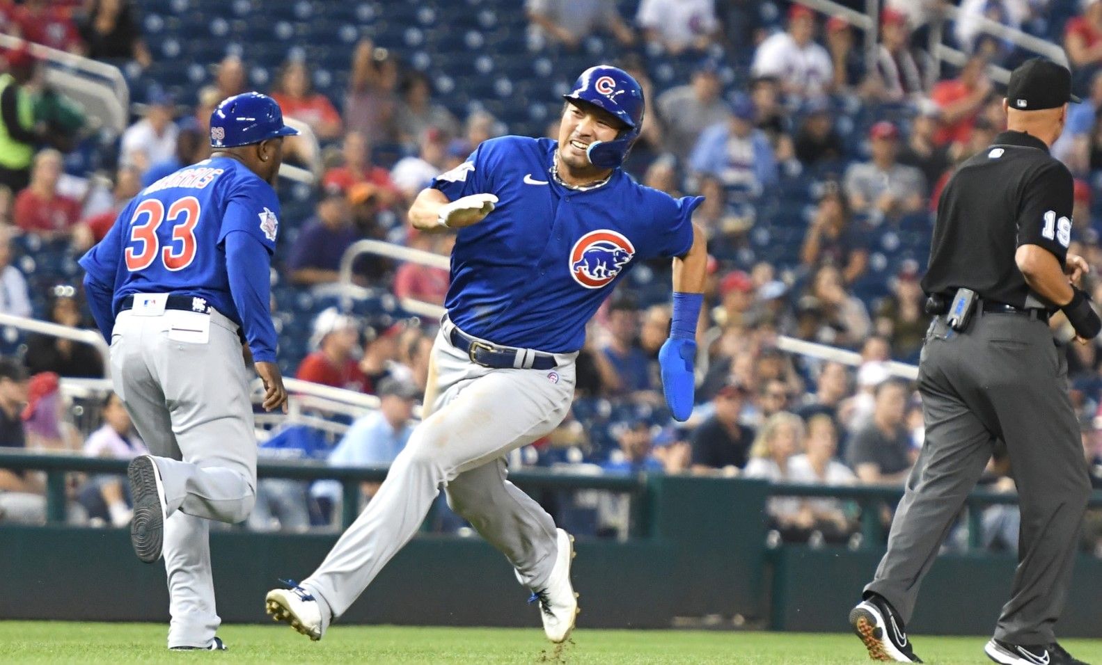 Wisdom's double in 11th propels Cubs to 7-5 win over Nats