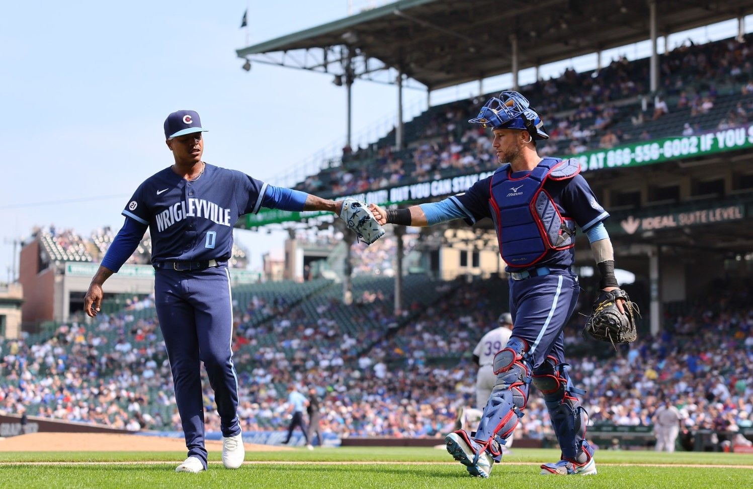 Stroman wins at Wrigley, Cubs top Rockies 2-1 for 4th in row
