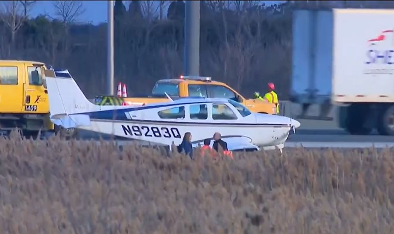 Plane makes emergency road landing near Chicago, no injuries