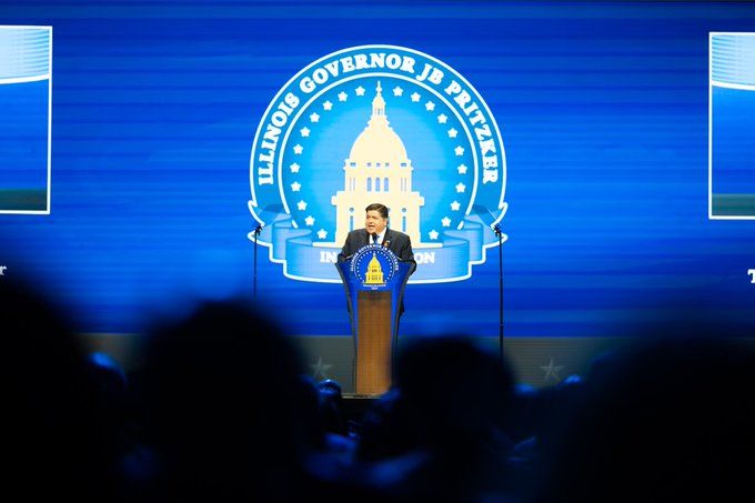 Pritzker takes 2nd oath as Illinois Governor